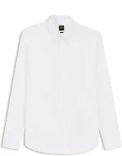 Regular-fit Stretch-cotton Dobby Shirt