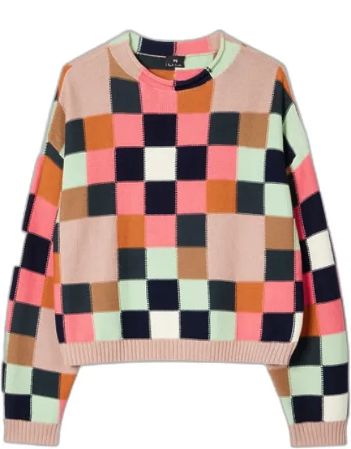 Geometric Square Knitted Sweater