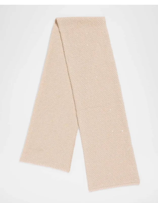 Sequined Cashmere Tweed Scarf