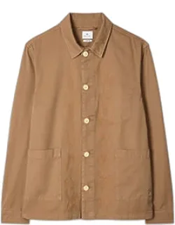 Embroidered-floral Cotton Work Jacket