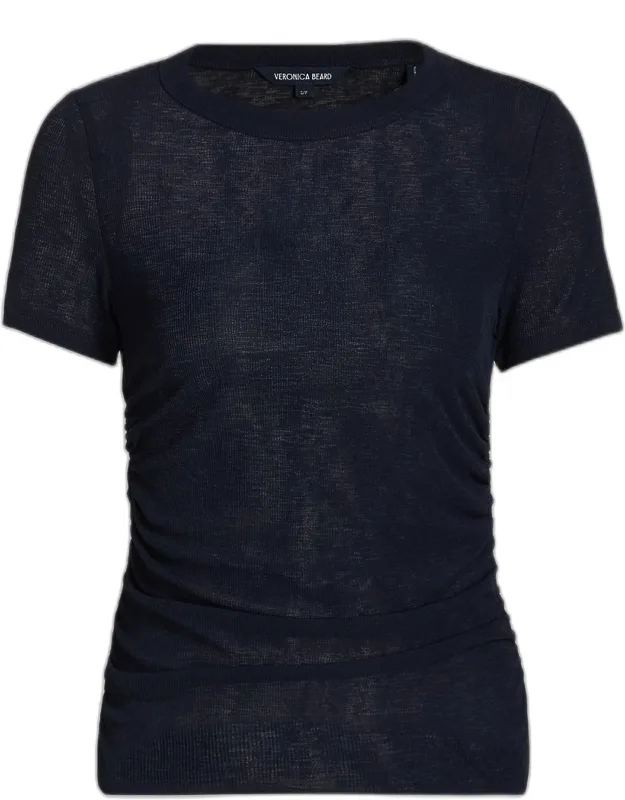 Ruched Crewneck Tee