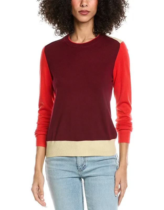 Colorblocked Wool Sweater