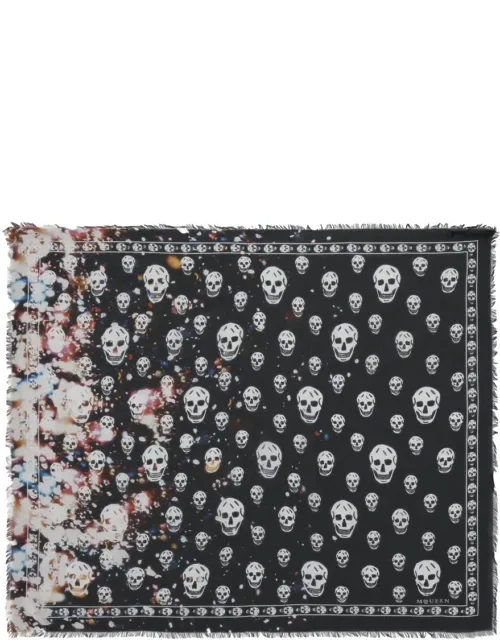 Skull Scarf - 85% Modal 15% Silk - Made In Italy