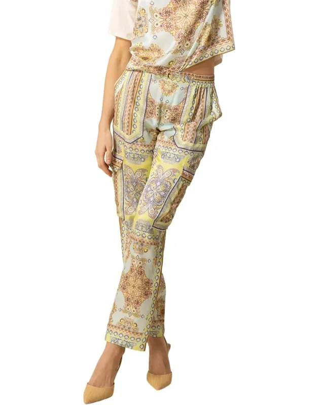 Silk-blend Pants