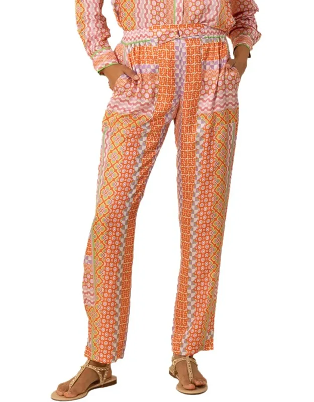 Silk-blend Pants