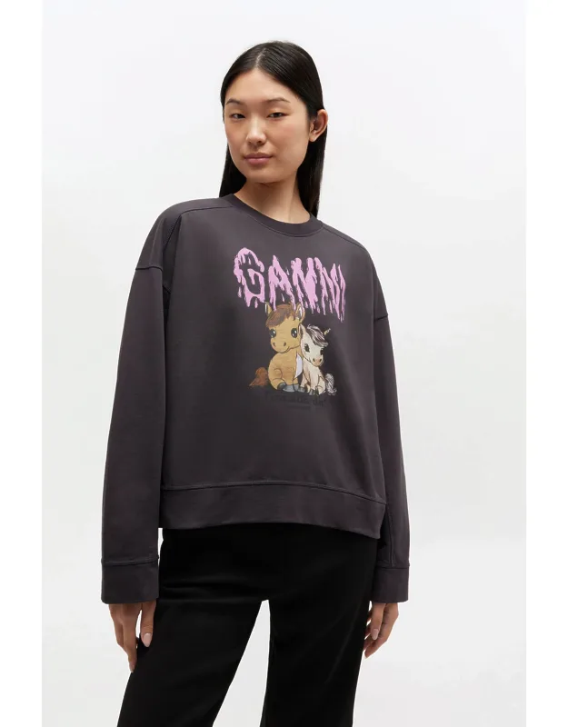 Mixed Grey Isoli Jersey Sweatshirt