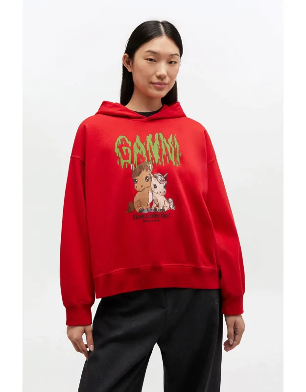 Graphic Cropped Hoodie