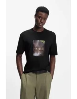 Appliqué-print T-shirt In Cotton Jersey