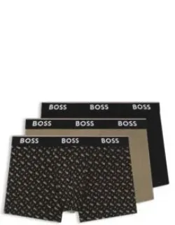Three-pack Of Stretch-cotton Trunks