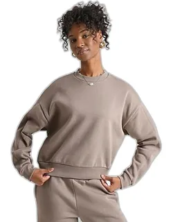 Boxy Fleece Crewneck Sweatshirts