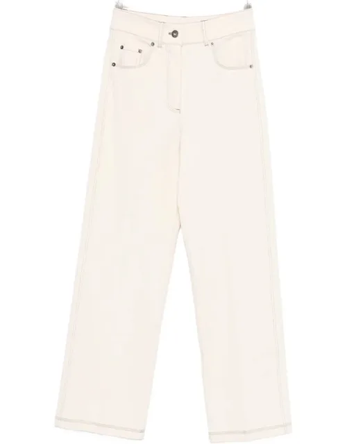 Straight Leg Seam Jeans