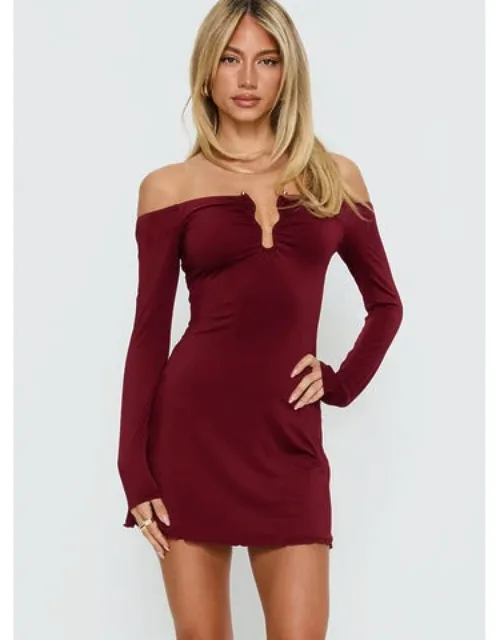Imeralda Hardware Long Sleeve Mini Dress