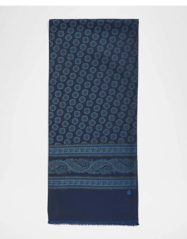 Mulberry Silk Medallion Scarf