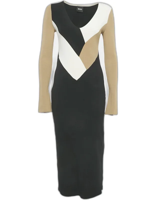Rib Knit Long Sleeve Dress