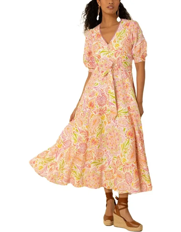 Linen Midi Dress