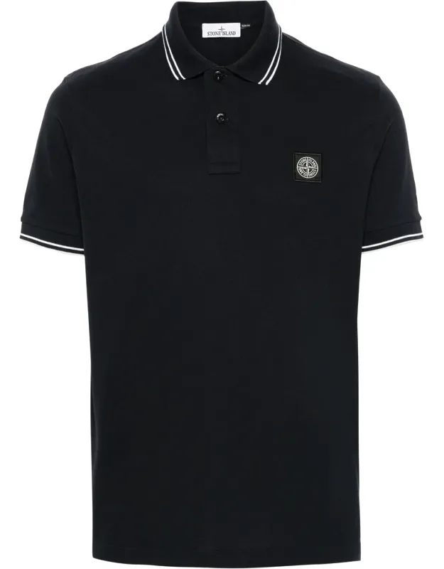 Compass-motif Polo Shirt