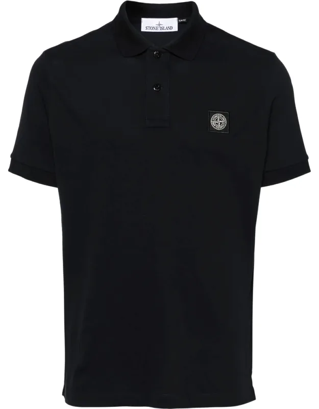 Compass-badge Piqué Polo Shirt