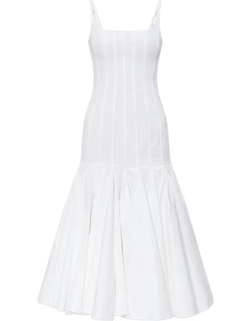Pleated Midi Dress