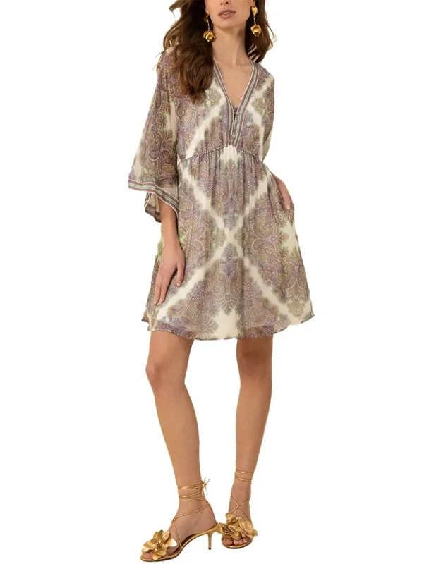 Silk-blend Mini Dress