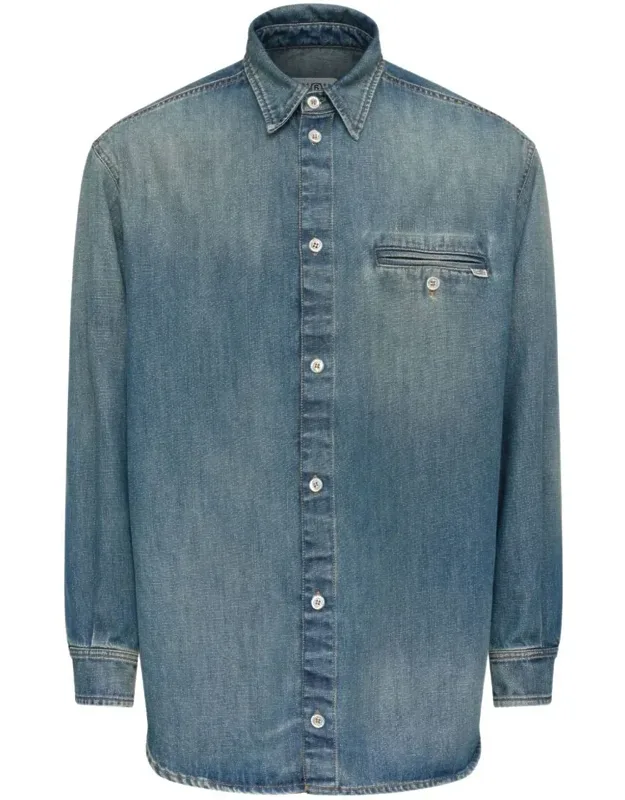 Denim Shirt With Pocket