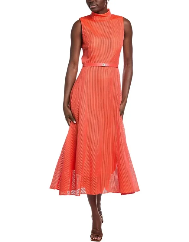 Silk-blend Midi Dress