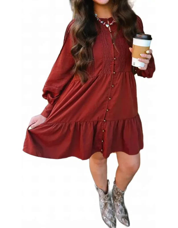 Honey Brick Mini Dress