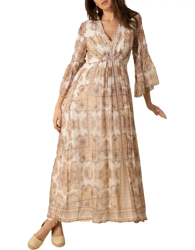 Silk-blend Maxi Dress