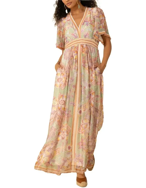 Silk-blend Maxi Dress