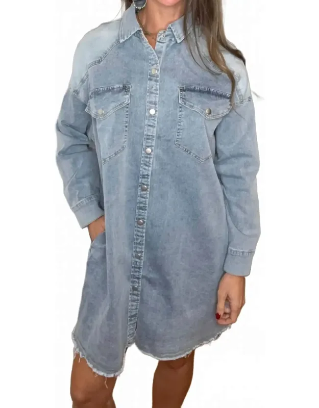 Darla Button Down Shirt Dress