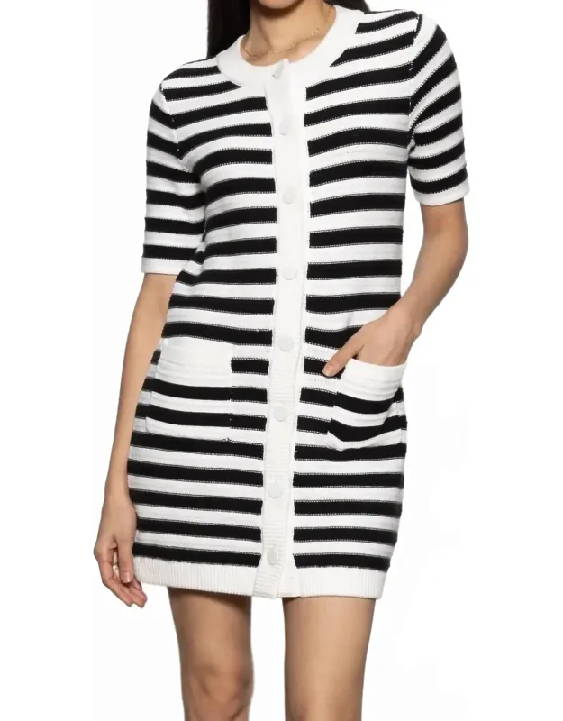 Button Front Knit Dress