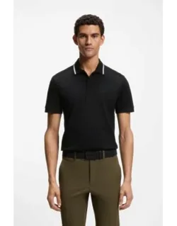 Paddy Slim-fit Polo Shirt In Interlock Cotton