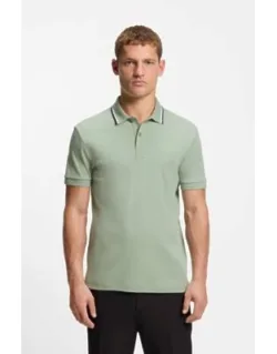 Paddy Slim-fit Polo Shirt In Interlock Cotton