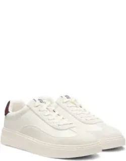 Suede-trim Trainers With Low Profile
