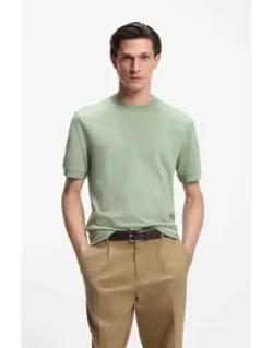 Regular-fit T-shirt In A Mercerised Cotton Blend