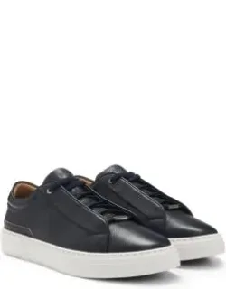 Trainers In Grained Leather
