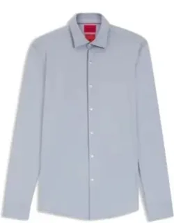 Slim-fit Shirt In Performance-stretch Jersey