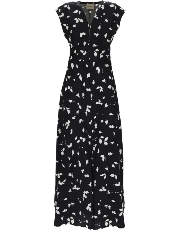 V-neck Long Dress