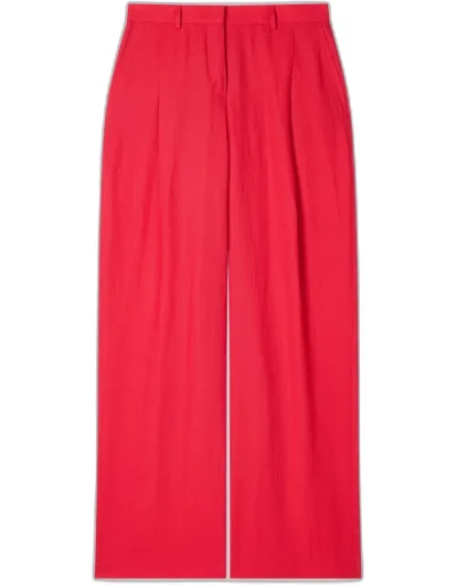 Wide-leg Linen Trousers