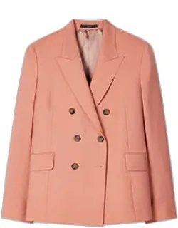 Mohair-blend Double Breasted Blazer