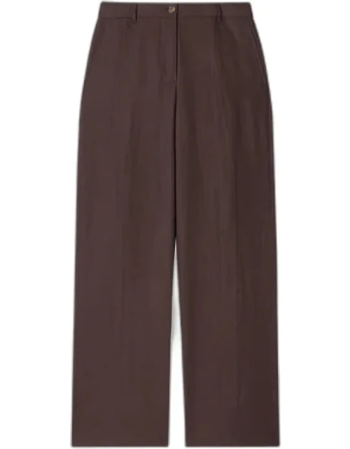Linen Wide-leg Trousers