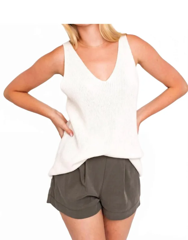 V-neck Sweater Tank