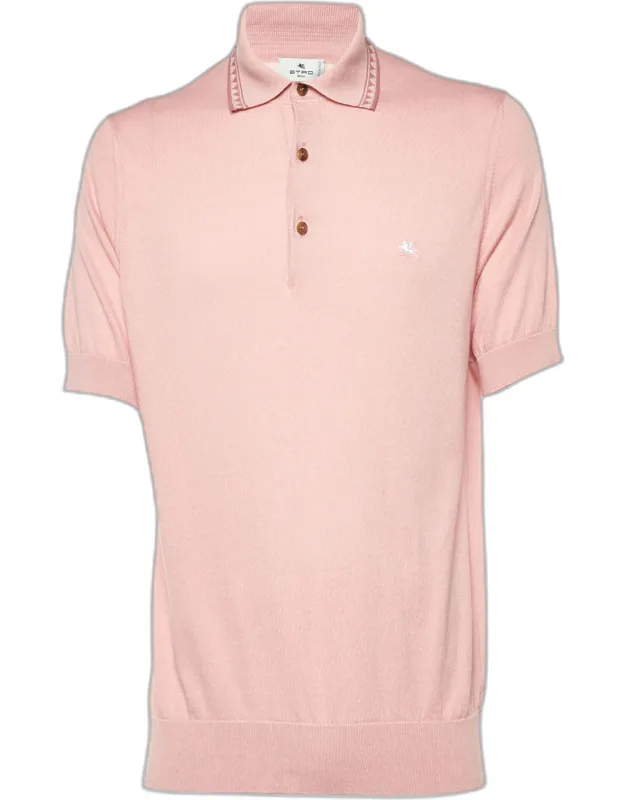 Cotton Knit Polo T-shirt