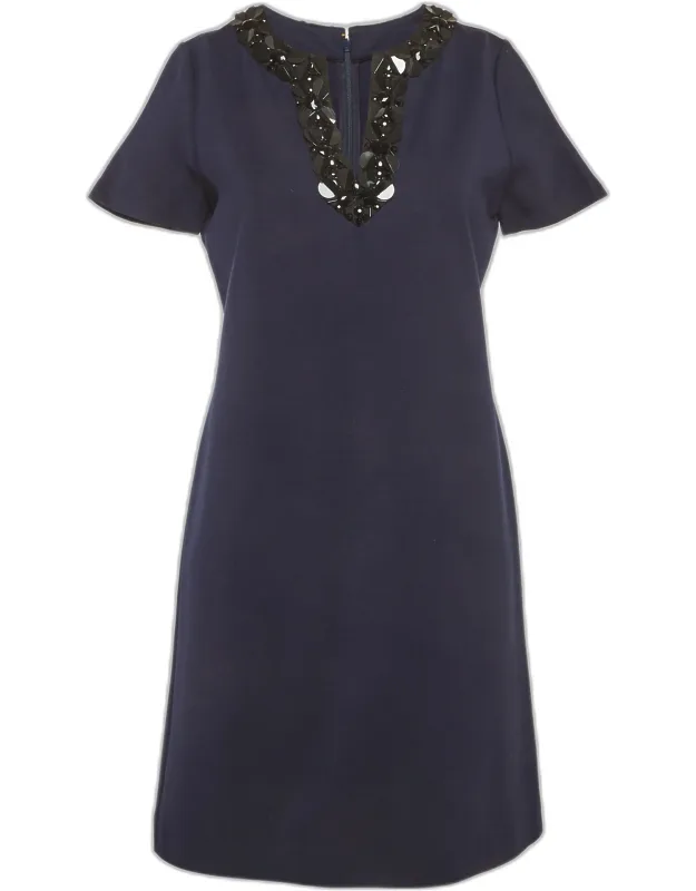Sequin Detail Jersey Mini Dress