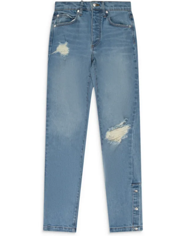 Snap Denim Straight-fit Jeans