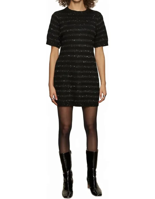 Shine T-shirt Sweater Dress