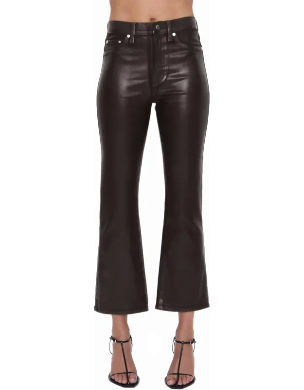 High Rise Coated Boot Jeans