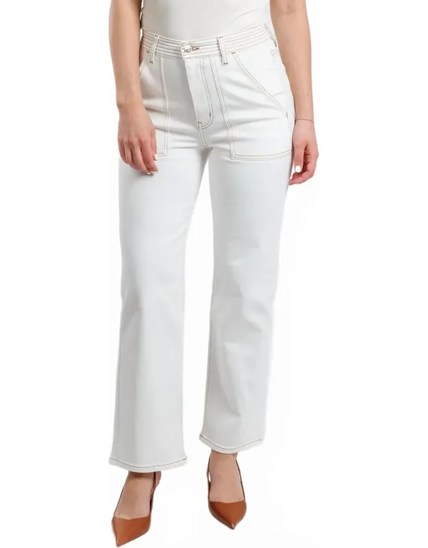 The Trapunto Straight Denim Trousers