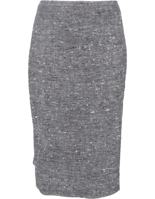Tweed Midi Pencil Skirt
