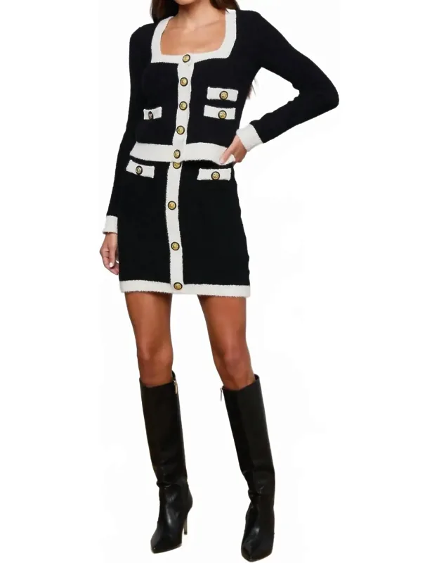 Monette Square Neck Cardigan