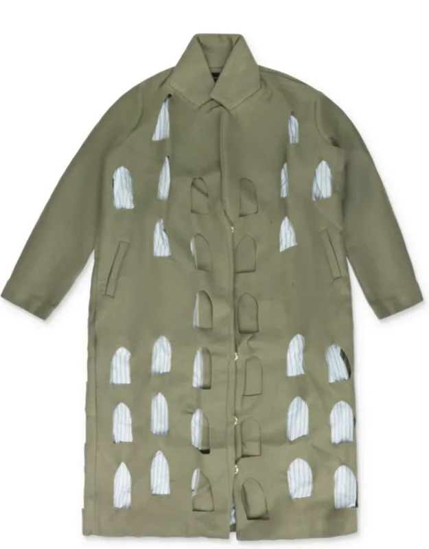 Stained Glass Laser Trench Coat